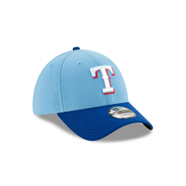 Casquette extensible MLB Texas Rangers 39Thirty Team Classic Alternate 2 pour homme, bleu clair, New Era