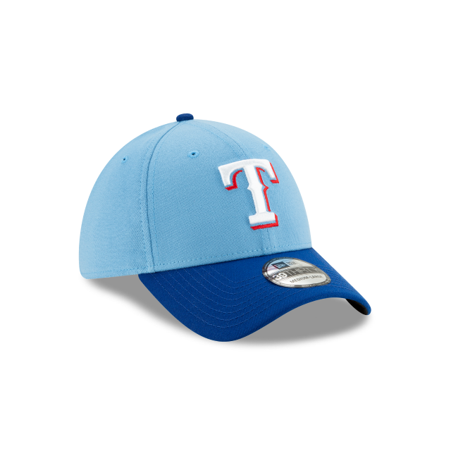 Texas Rangers MLB New Era Men's Light Blue 39Thirty Team Classic Alternate 2 Stretch Fit Hat