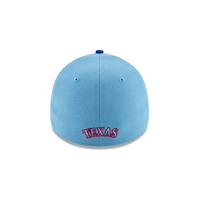 Texas Rangers MLB New Era Men's Light Blue 39Thirty Team Classic Alternate 2 Stretch Fit Hat