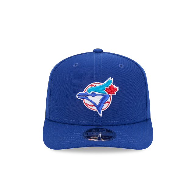 Casquette Snapback Toronto Blue Jays MLB New Era pour homme bleu royal 9Seventy Cooperstown couleur équipe