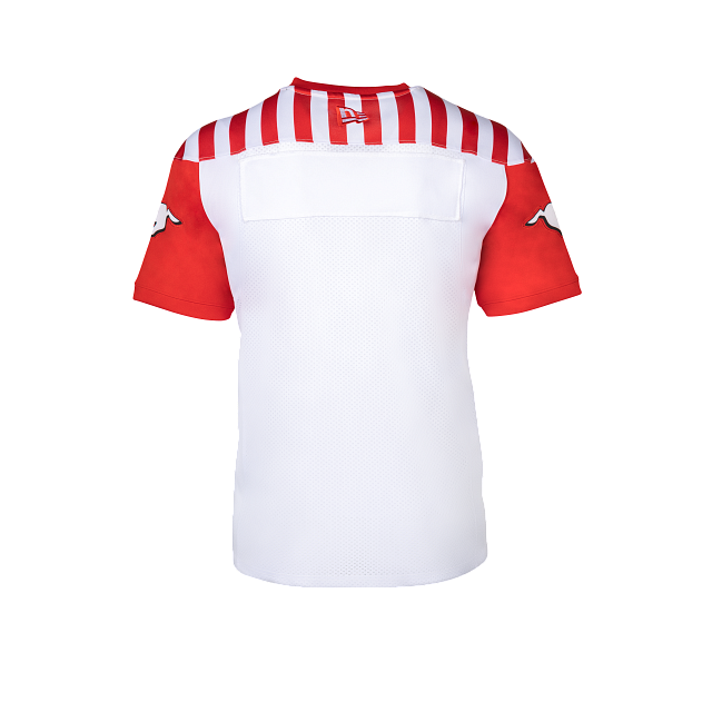 Maillot réplique extérieur 2023 blanc des Stampeders de Calgary CFL New Era pour homme