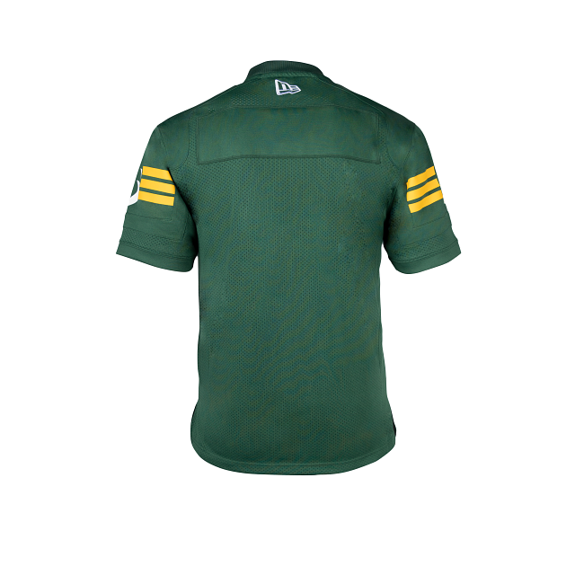 Maillot réplique à domicile 2022 vert pour homme des Elks d'Edmonton CFL New Era