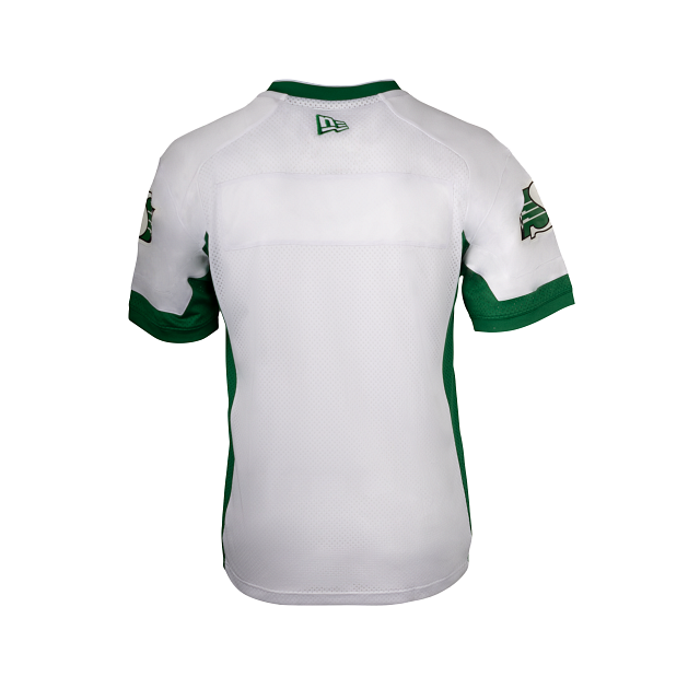 Maillot réplique extérieur blanc pour homme des Roughriders de la Saskatchewan CFL New Era