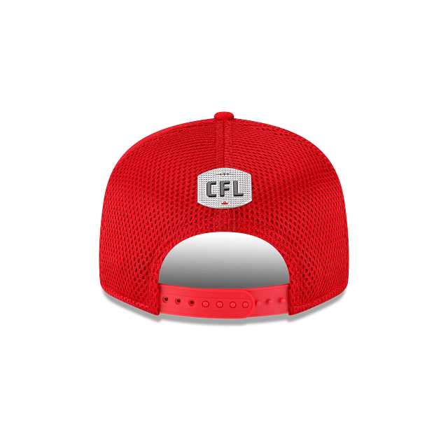 Casquette à visière Snapback 9Fifty Basic de Calgary Stampeders CFL New Era pour homme, rouge