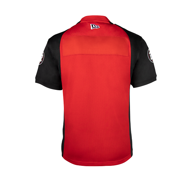 Maillot réplique rouge pour homme des RedBlacks d'Ottawa CFL New Era