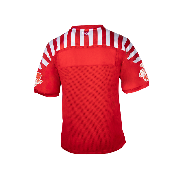 Maillot réplique rétro rouge pour homme des Stampeders de Calgary CFL New Era