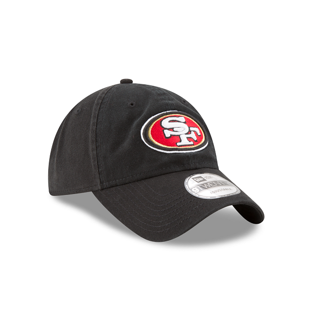 San Francisco 49ers NFL New Era Men's Black 9Twenty Core Classic Adjustable Hat