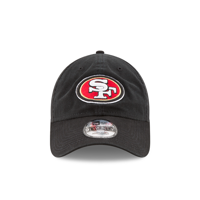 San Francisco 49ers NFL New Era Men's Black 9Twenty Core Classic Adjustable Hat