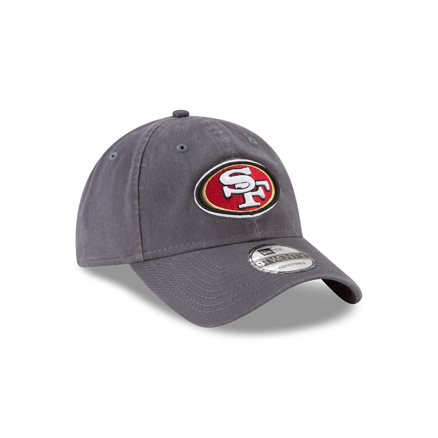 San Francisco 49ers NFL New Era Men's Grey 9Twenty Core Classic Adjustable Hat