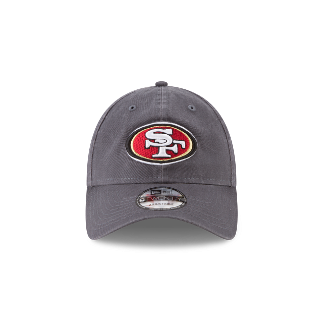 San Francisco 49ers NFL New Era Men's Grey 9Twenty Core Classic Adjustable Hat