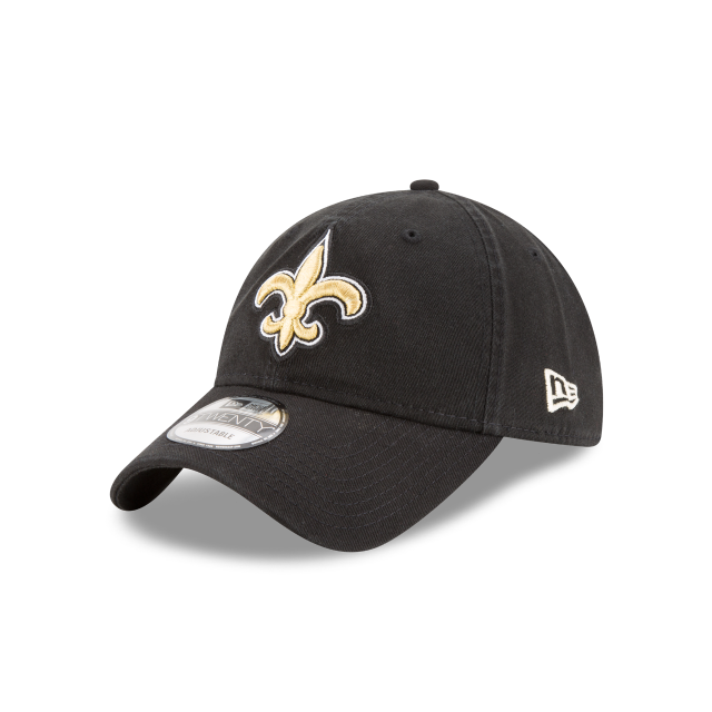 New Orleans Saints NFL New Era Men's Black 9Twenty Core Classic Adjustable Hat