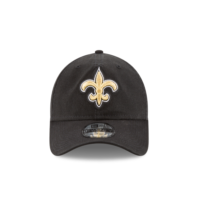 New Orleans Saints NFL New Era Men's Black 9Twenty Core Classic Adjustable Hat