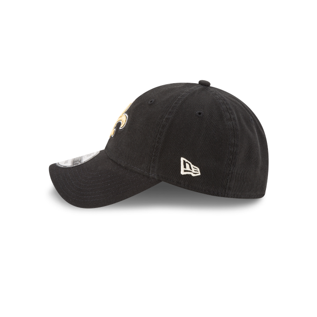 New Orleans Saints NFL New Era Men's Black 9Twenty Core Classic Adjustable Hat