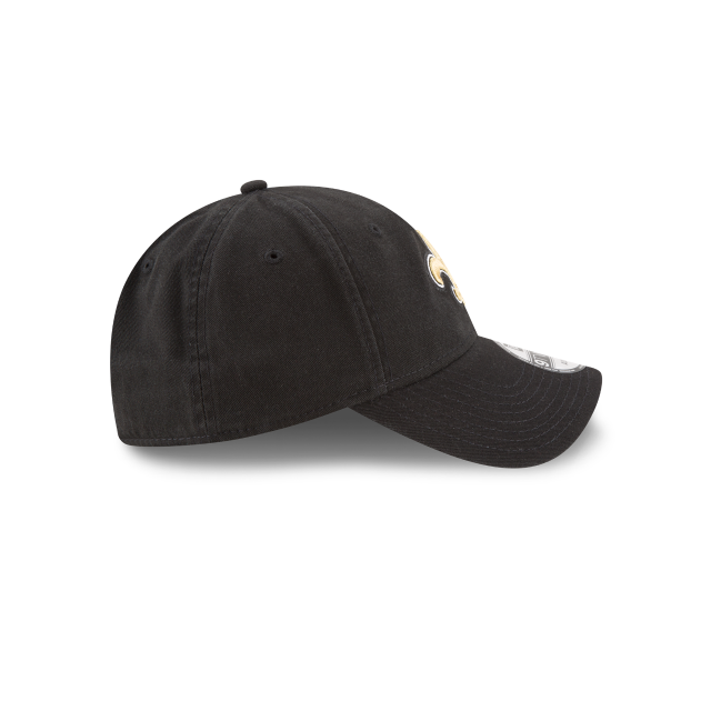 New Orleans Saints NFL New Era Men's Black 9Twenty Core Classic Adjustable Hat