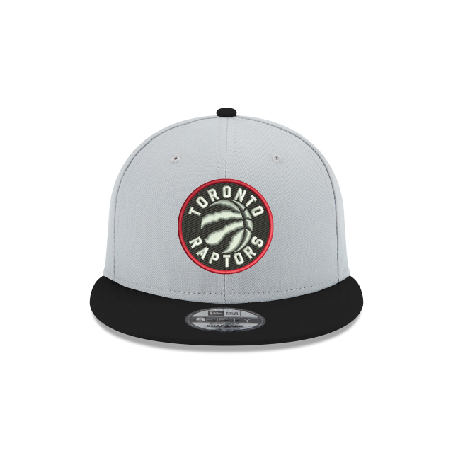 Toronto Raptors NBA New Era Youth Grey/Black 9Fifty Two Tone Snapback