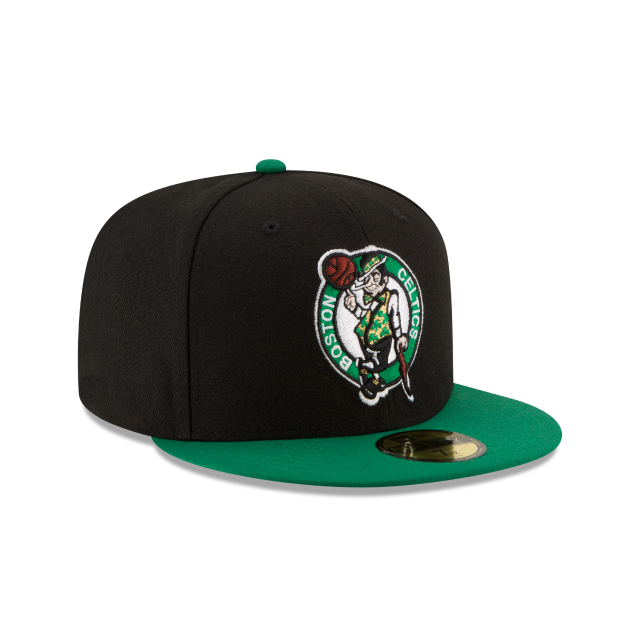 Casquette ajustée bicolore 59Fifty Boston Celtics NBA New Era pour homme, noire/verte