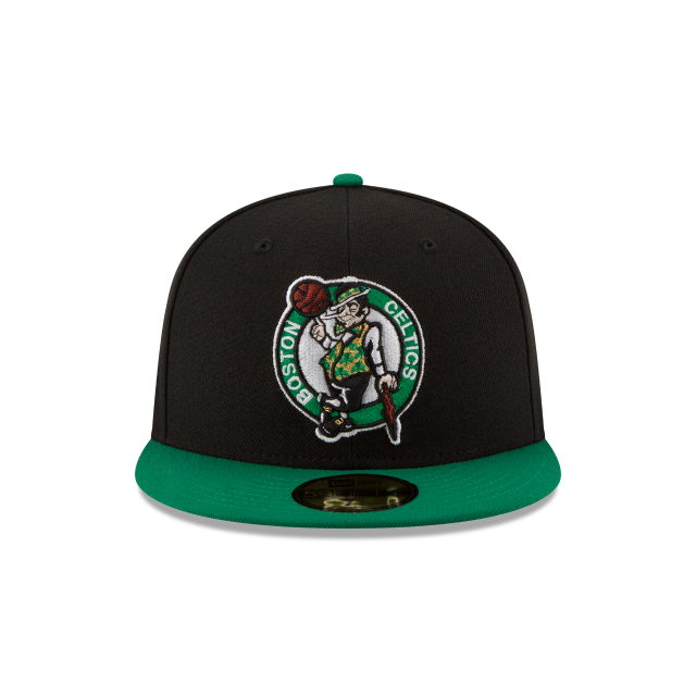 Casquette ajustée bicolore 59Fifty Boston Celtics NBA New Era pour homme, noire/verte