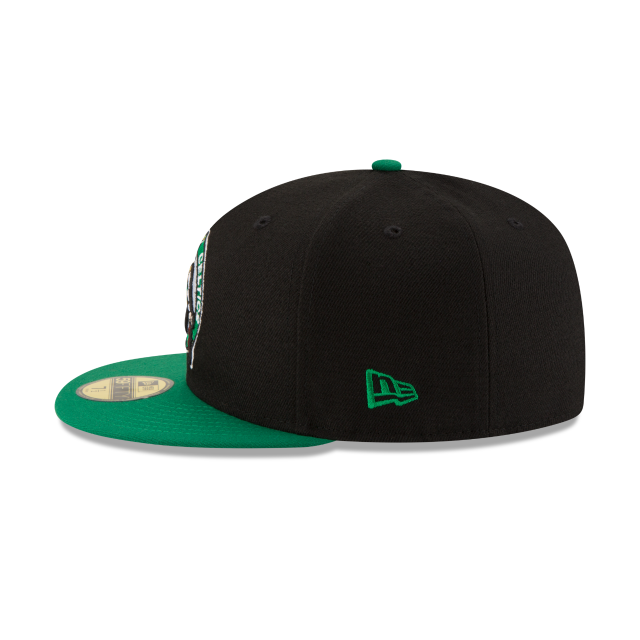 Casquette ajustée bicolore 59Fifty Boston Celtics NBA New Era pour homme, noire/verte