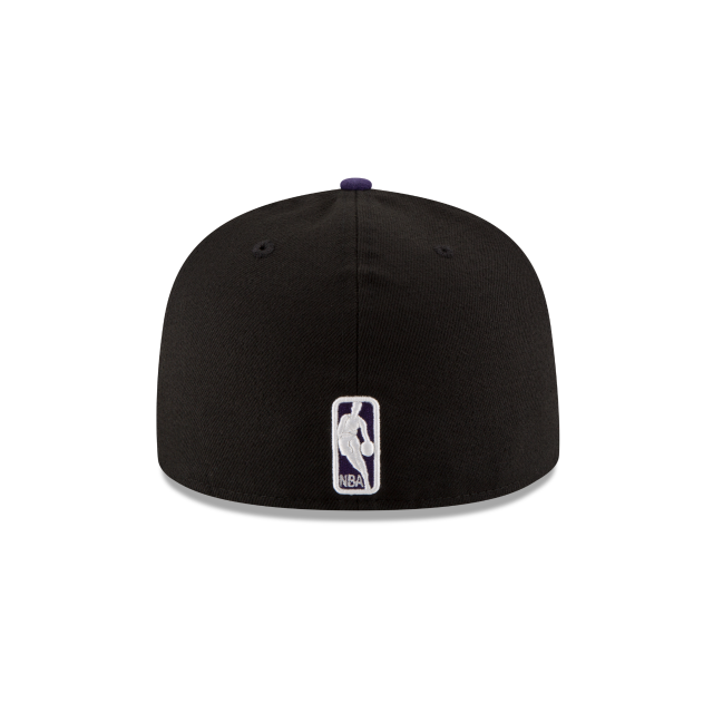 Casquette ajustée bicolore 59Fifty noire/violette pour homme NBA New Era des Los Angeles Lakers