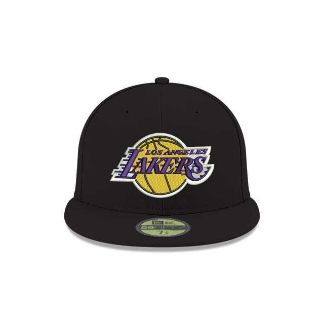 Casquette ajustée 59Fifty noire pour homme des Los Angeles Lakers NBA New Era