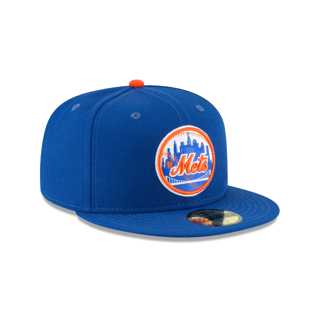 Casquette ajustée en laine Cooperstown 1962 Royal 59Fifty MLB New Era pour homme des Mets de New York 