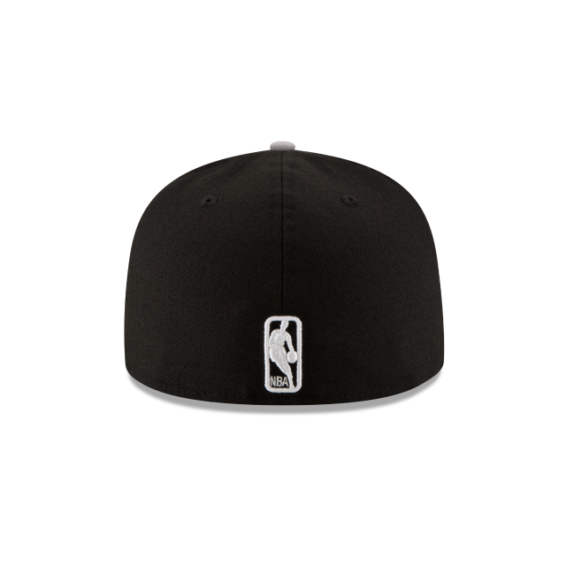 Brooklyn Nets NBA New Era Men's Black/Grey 59Fifty Two Tone Fitted Hat