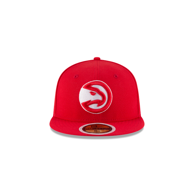 Atlanta Hawks NBA New Era Youth Red 59Fifty Basic Fitted Hat