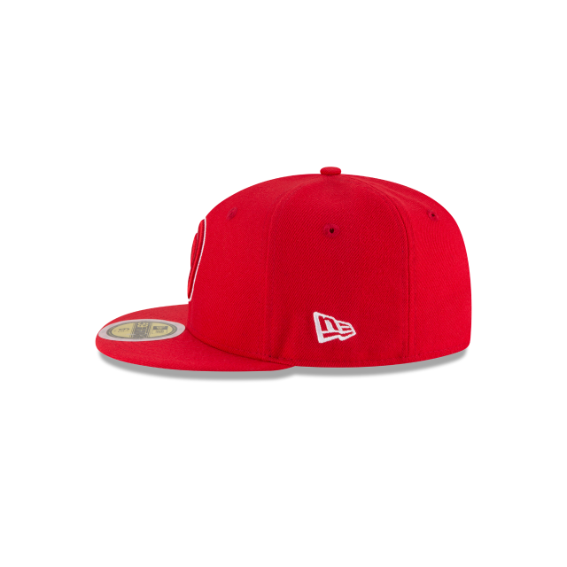 Atlanta Hawks NBA New Era Youth Red 59Fifty Basic Fitted Hat