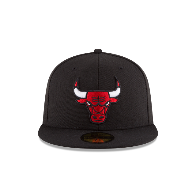 Chicago Bulls NBA New Era Men's Black 59Fifty Alternate Fitted Hat