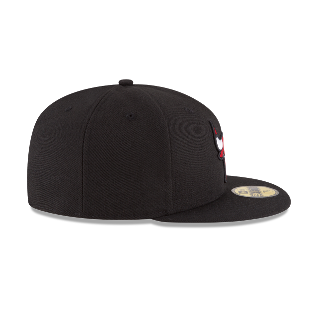 Chicago Bulls NBA New Era Men's Black 59Fifty Alternate Fitted Hat