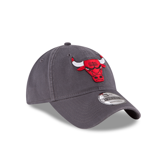 Chicago Bulls NBA New Era Men's Grey 9Twenty Core Classic Adjustable Hat