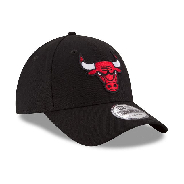 Chicago Bulls NBA New Era Men's Black 9Forty The League Adjustable Hat