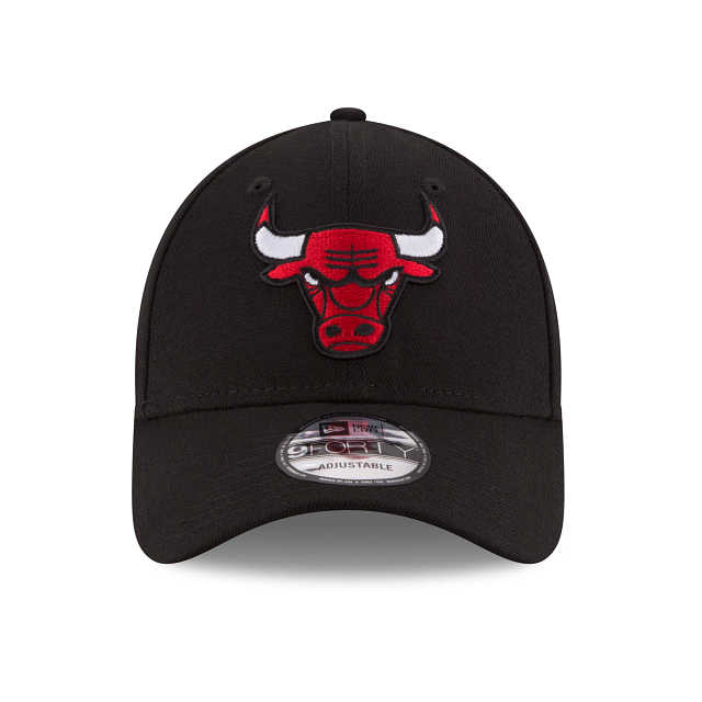 Chicago Bulls NBA New Era Men's Black 9Forty The League Adjustable Hat