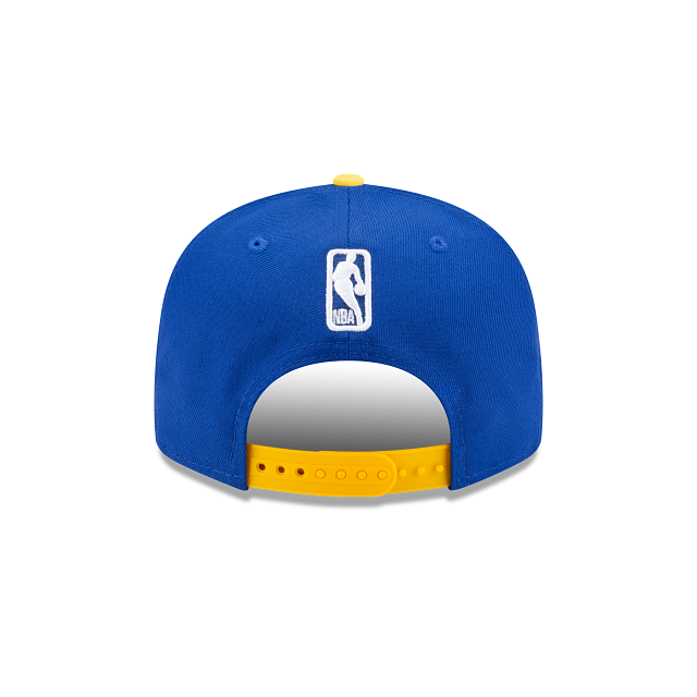 Casquette Snapback bicolore 9Fifty bleu royal/jaune pour homme NBA New Era Golden State Warriors