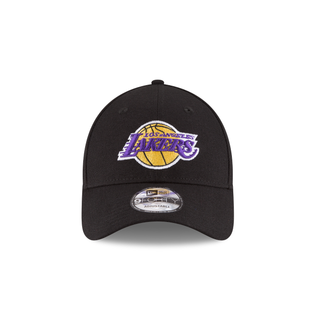 Los Angeles Lakers NBA New Era Men's Black 9Forty The League Adjustable Hat