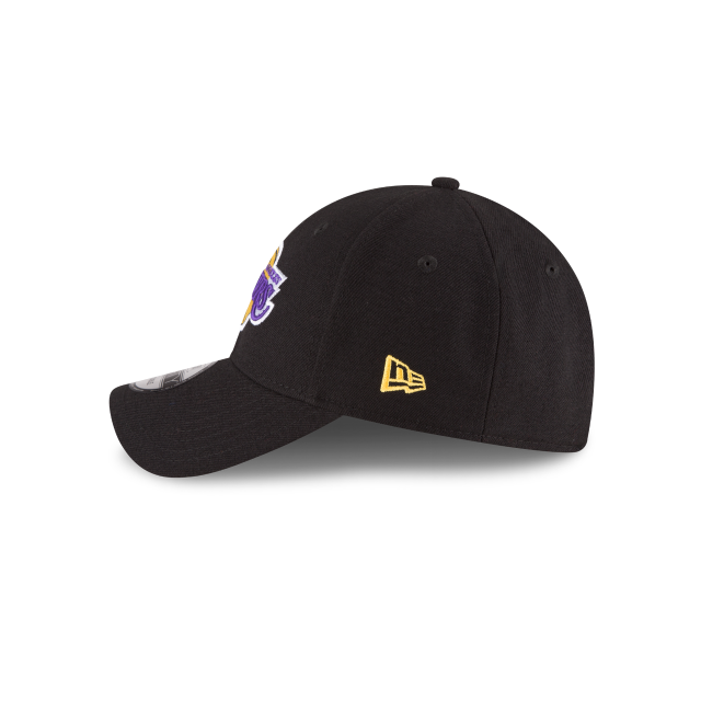 Los Angeles Lakers NBA New Era Men's Black 9Forty The League Adjustable Hat