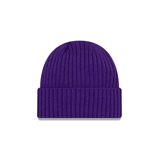 Los Angeles Lakers NBA New Era Men's Purple Core Classic Cuff Knit Beanie