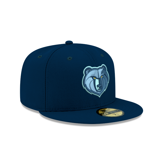 Casquette ajustée 59Fifty Basic de la NBA Memphis Grizzlies pour homme de New Era, bleu marine