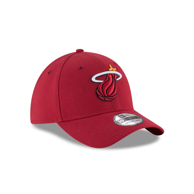 Miami Heat NBA New Era Men's Red 39Thirty Team Classic Stretch Fit Hat