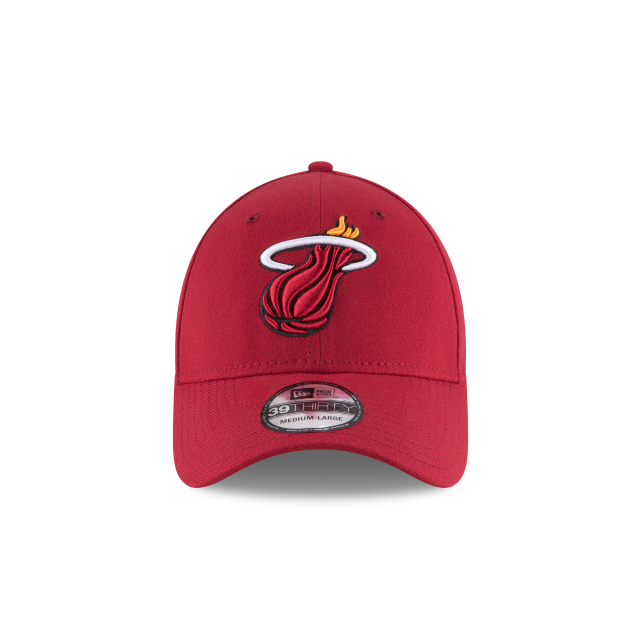 Miami Heat NBA New Era Men's Red 39Thirty Team Classic Stretch Fit Hat