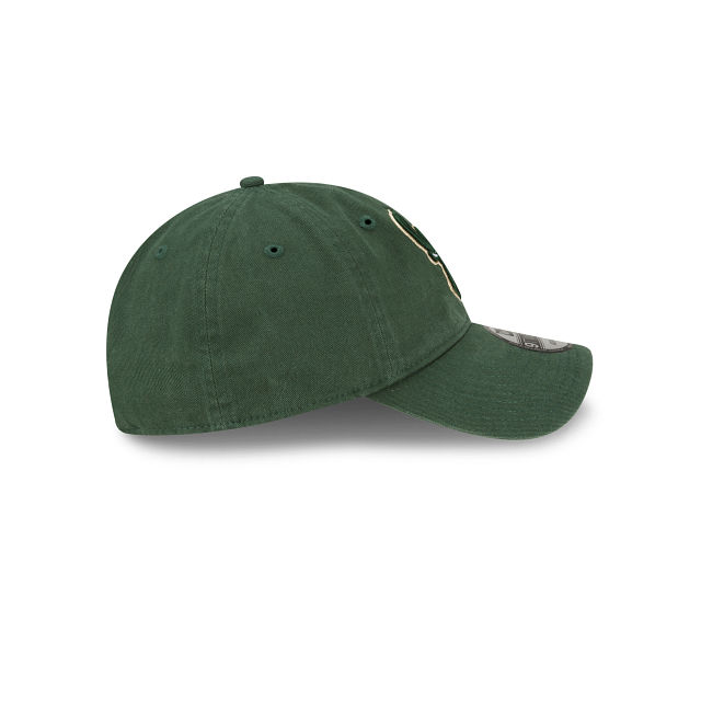 Milwaukee Bucks NBA New Era Men's Green 9Twenty Core Classic Adjustable Hat