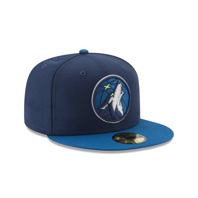 Minnesota Timberwolves NBA New Era Men's Navy/Royal 59Fifty Two Tone Fitted Hat