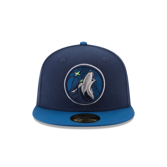 Minnesota Timberwolves NBA New Era Men's Navy/Royal 59Fifty Two Tone Fitted Hat