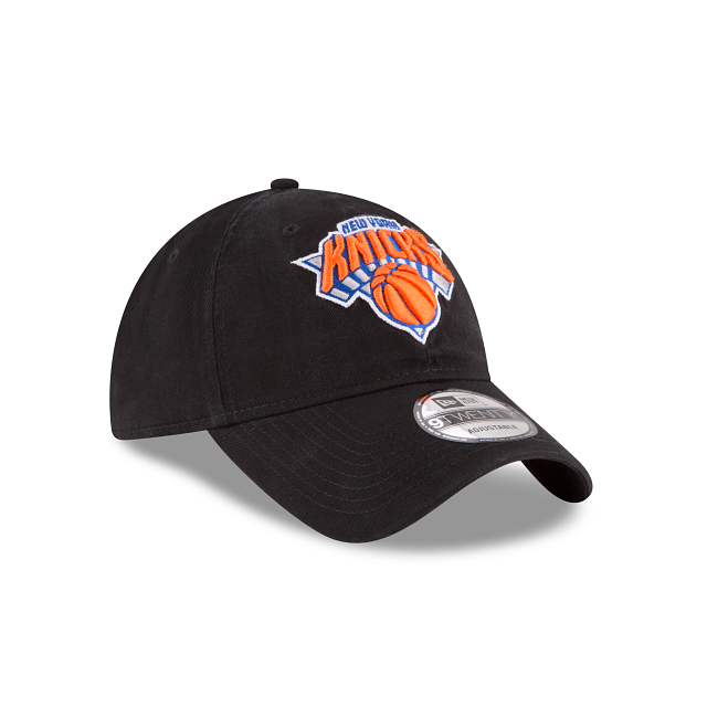 New York Knicks NBA New Era Men's Black 9Twenty Core Classic Adjustable Hat