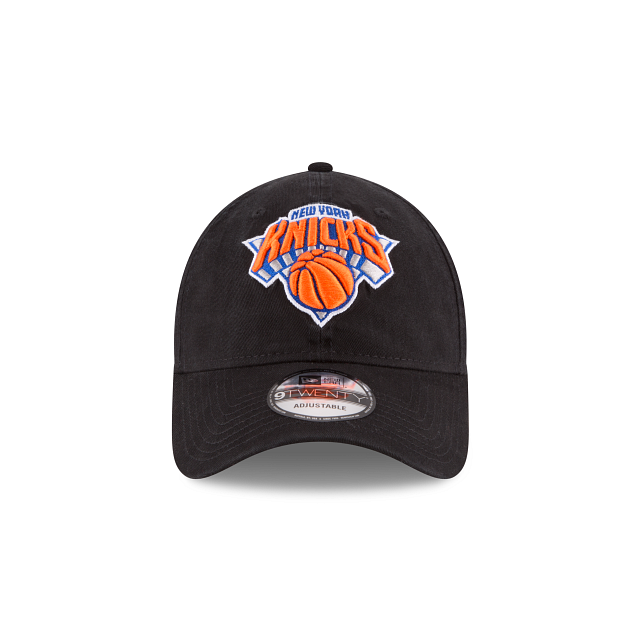 New York Knicks NBA New Era Men's Black 9Twenty Core Classic Adjustable Hat