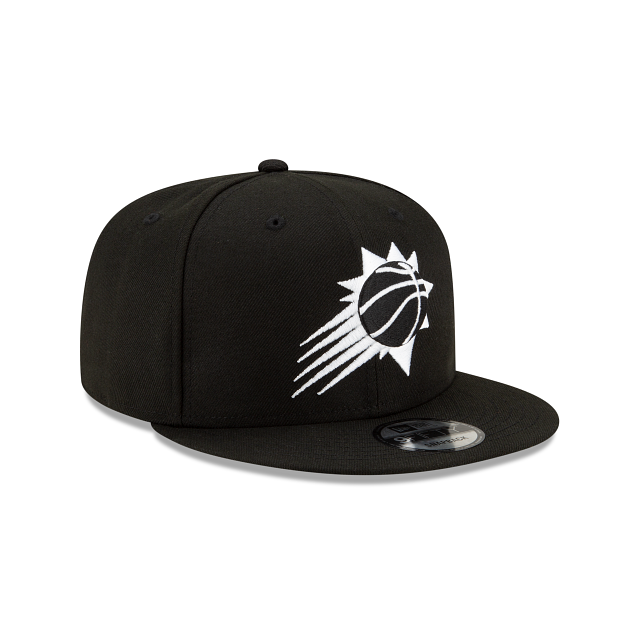 Phoenix Suns NBA New Era Men's Black/White 9Fifty Basic Snapback