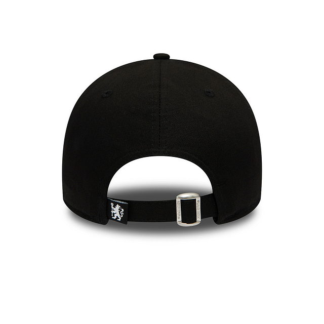 Casquette ajustable Chelsea FC EPL New Era noire 9Forty avec logo en caoutchouc pour homme