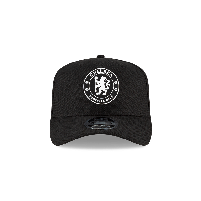 Casquette à pression extensible Chelsea FC EPL New Era noire 9Fifty pour homme