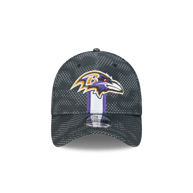 Casquette extensible noire 39Thirty 2024 Sideline pour homme des Baltimore Ravens NFL New Era