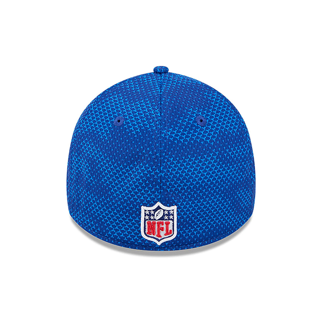 Casquette extensible Buffalo Bills NFL New Era Royal 39Thirty 2024 Sideline pour homme